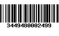 Código de Barras 3449480002499