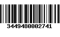 Código de Barras 3449480002741