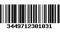 Código de Barras 3449712301031