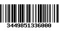 Código de Barras 3449851336000