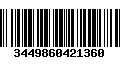 Código de Barras 3449860421360