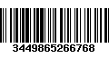 Código de Barras 3449865266768