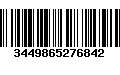 Código de Barras 3449865276842