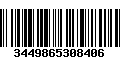 Código de Barras 3449865308406