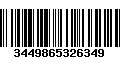 Código de Barras 3449865326349