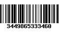 Código de Barras 3449865333460