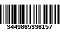 Código de Barras 3449865336157