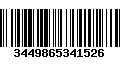 Código de Barras 3449865341526