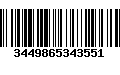 Código de Barras 3449865343551