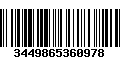 Código de Barras 3449865360978