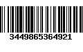 Código de Barras 3449865364921