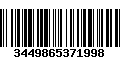 Código de Barras 3449865371998