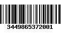 Código de Barras 3449865372001