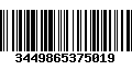 Código de Barras 3449865375019