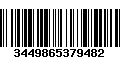 Código de Barras 3449865379482