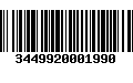 Código de Barras 3449920001990