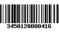 Código de Barras 3450120000416