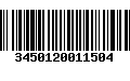 Código de Barras 3450120011504