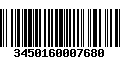 Código de Barras 3450160007680