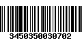 Código de Barras 3450350030702