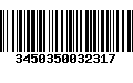 Código de Barras 3450350032317