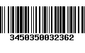 Código de Barras 3450350032362