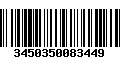 Código de Barras 3450350083449