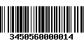 Código de Barras 3450560000014