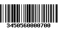 Código de Barras 3450560000700