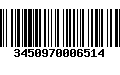 Código de Barras 3450970006514