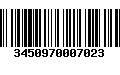 Código de Barras 3450970007023