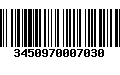 Código de Barras 3450970007030