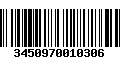 Código de Barras 3450970010306