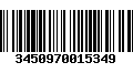 Código de Barras 3450970015349