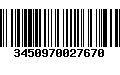 Código de Barras 3450970027670