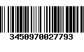 Código de Barras 3450970027793