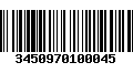 Código de Barras 3450970100045