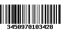 Código de Barras 3450970103428