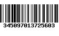 Código de Barras 345097013725603