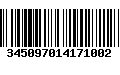 Código de Barras 345097014171002