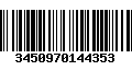 Código de Barras 3450970144353