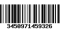 Código de Barras 3450971459326