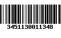 Código de Barras 3451130011348