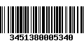 Código de Barras 3451380005340