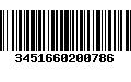 Código de Barras 3451660200786