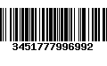 Código de Barras 3451777996992