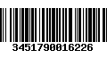 Código de Barras 3451790016226