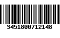 Código de Barras 3451800712148