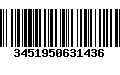 Código de Barras 3451950631436