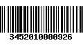 Código de Barras 3452010000926